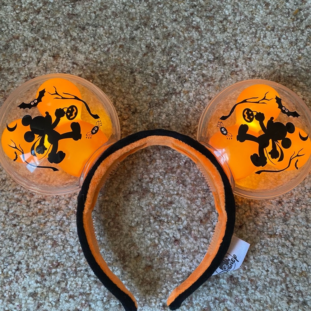 Disney Halloween Mickey Ears Light Up Headband